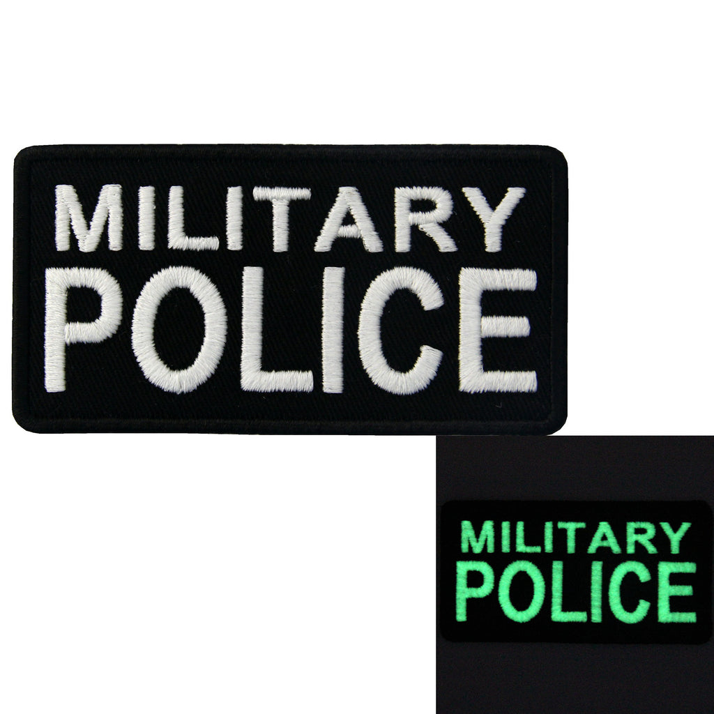 Black MP Hook and Loop Patch - Military Police Regimental